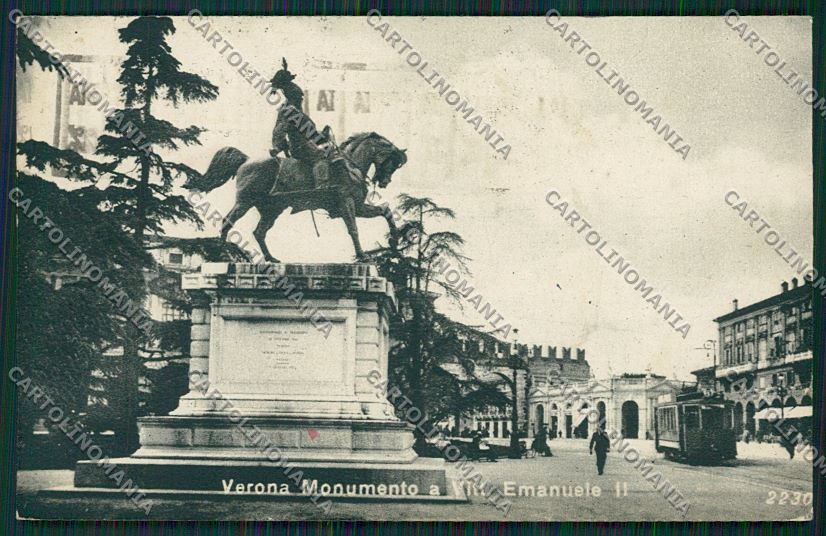 Verona Città Monumento Vittorio Emanuele II cartolina ZC3313 – fronte