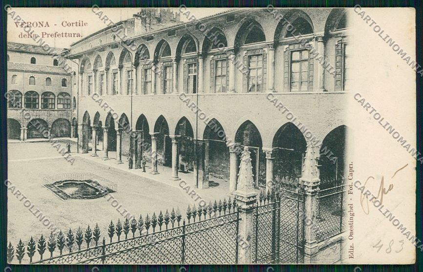 Verona Città Prefettura MACCHIA cartolina ZC3321 – fronte