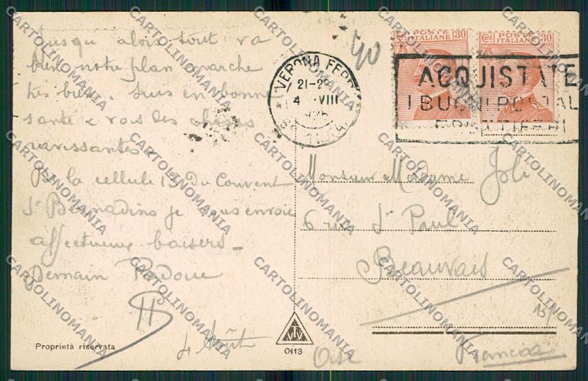 Verona Città cartolina ZC3353 – retro