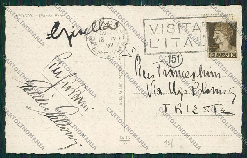 Verona Città cartolina ZC3355 – retro