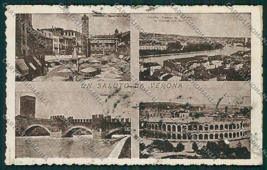 Verona Città Saluti da cartolina ZC3385 – fronte