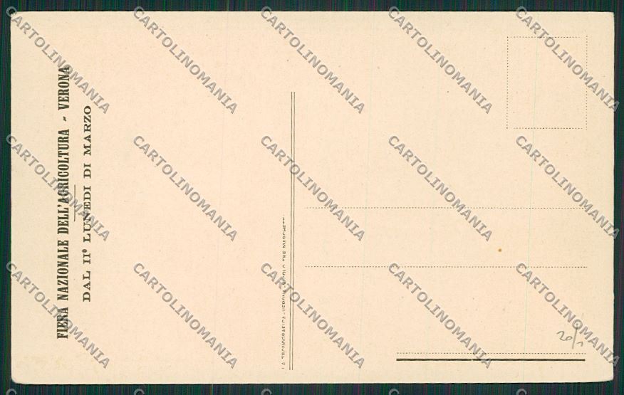 Verona Città Fiera Nazionale dell'Agricoltura cartolina ZC3387 – retro