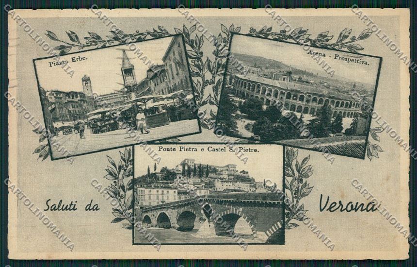 Verona Città Saluti da cartolina ZC3393 – fronte