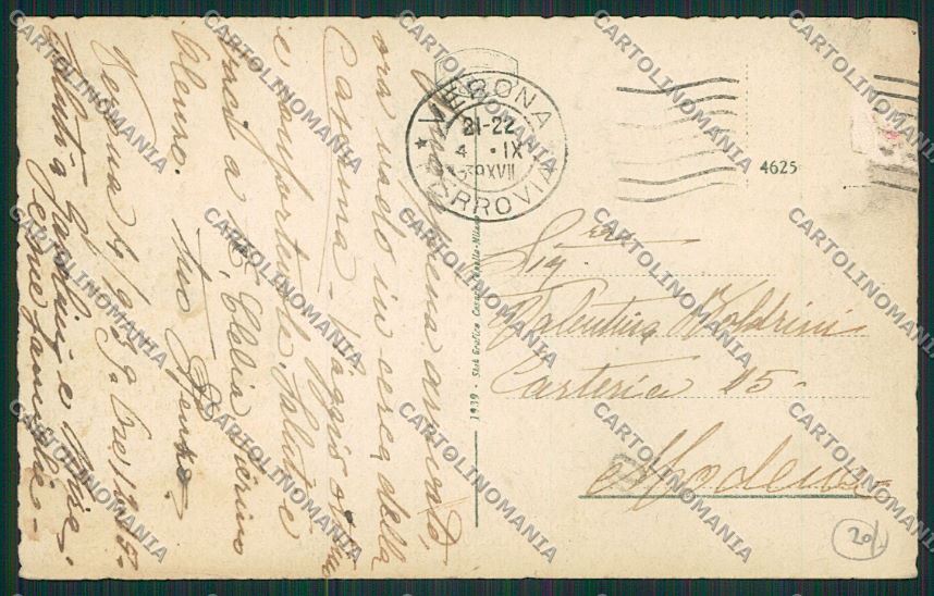 Verona Città Saluti da cartolina ZC3393 – retro