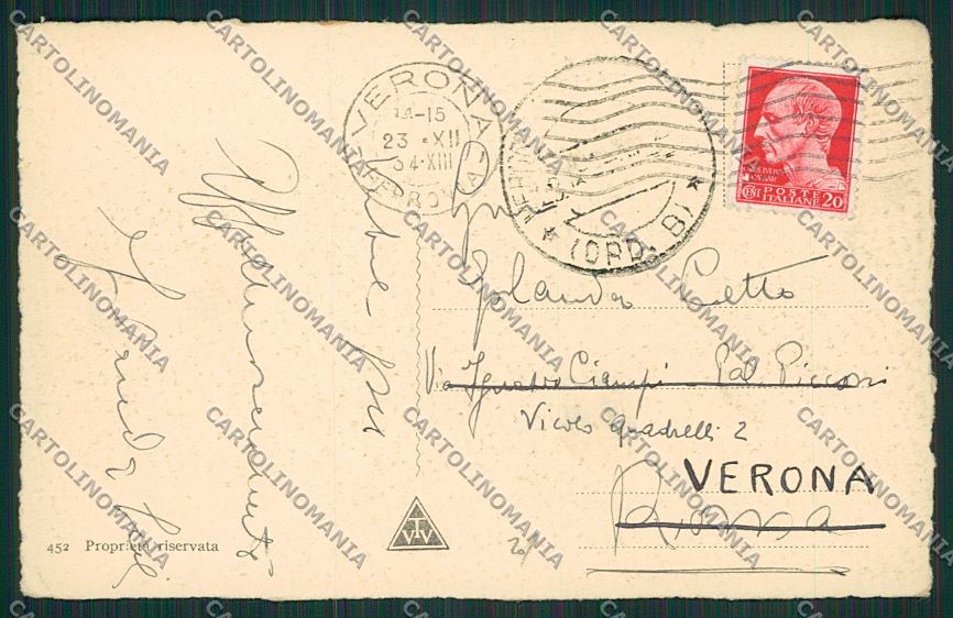 Verona Città cartolina ZC3410 – retro