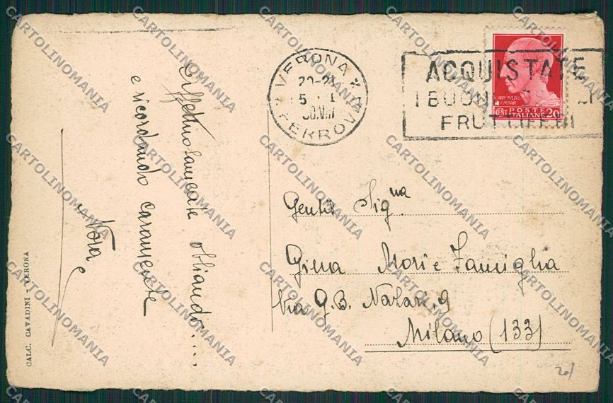 Verona Città cartolina ZC3411 – retro