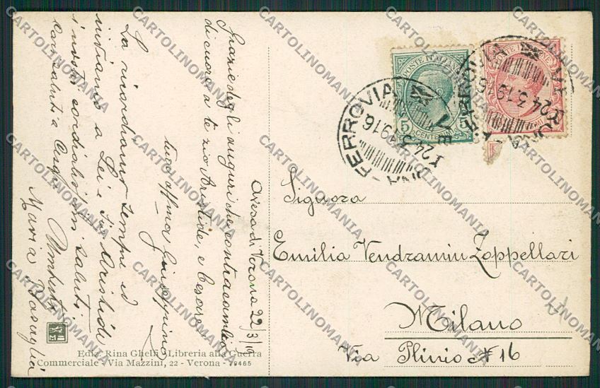 Verona Città cartolina ZC3416 – retro