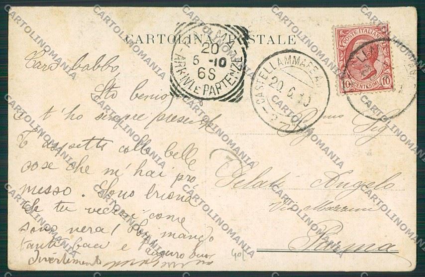 Verona Ponte di Veja Congresso CAI 1909 cartolina ZC3475 – retro