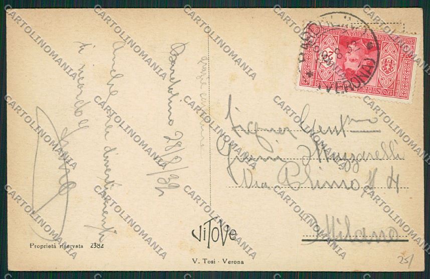 Verona Bardolino cartolina ZC3487 – retro