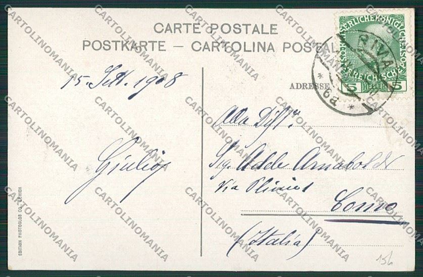Verona San Vigilio cartolina ZC3518 – retro