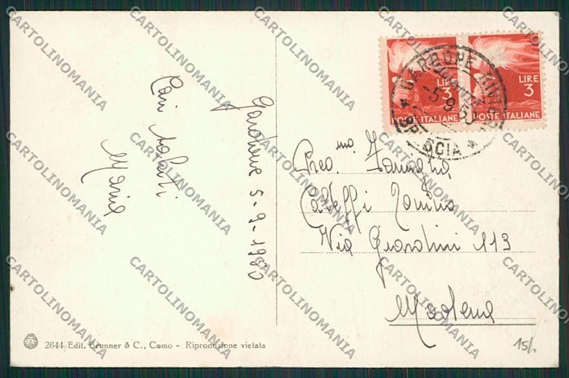 Verona San Vigilio Battello cartolina ZC3519 – retro