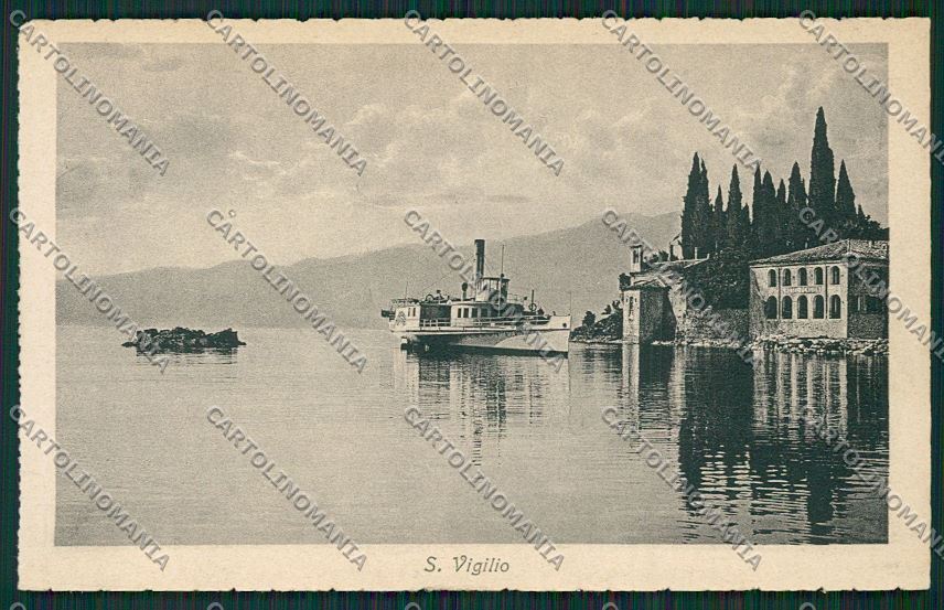 Verona San Vigilio Battello cartolina ZC3521 – fronte