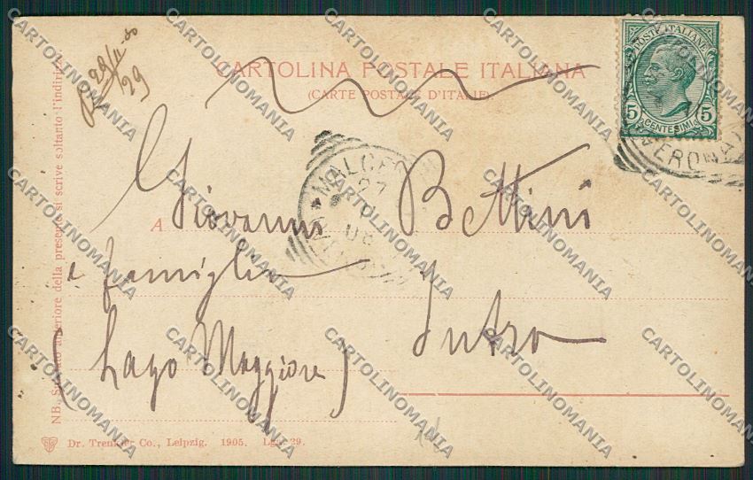 Verona Malcesine cartolina ZC3561 – retro