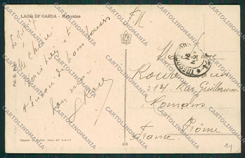 Verona Malcesine cartolina ZC3565 – retro