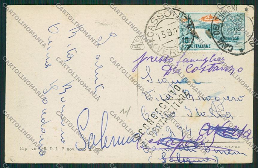 Verona Malcesine cartolina ZC3567 – retro