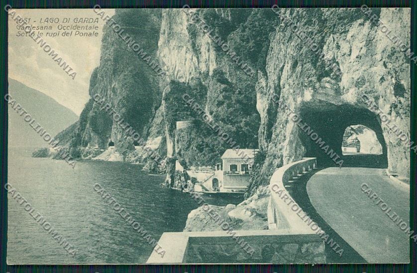 Brescia Lago di Garda Gardesana Rupi del Ponale PIEGHINA cartolina ZC3637 – fronte