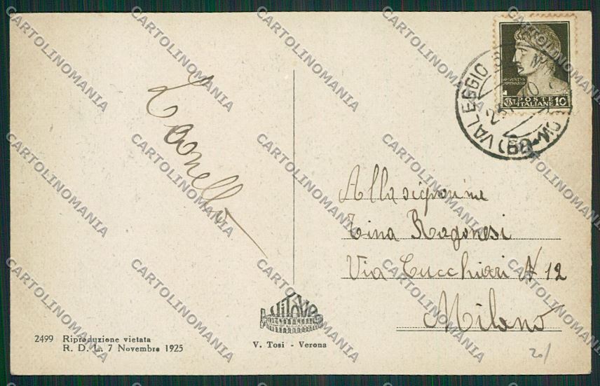 Verona Valeggio sul Mincio cartolina ZC3673 – retro