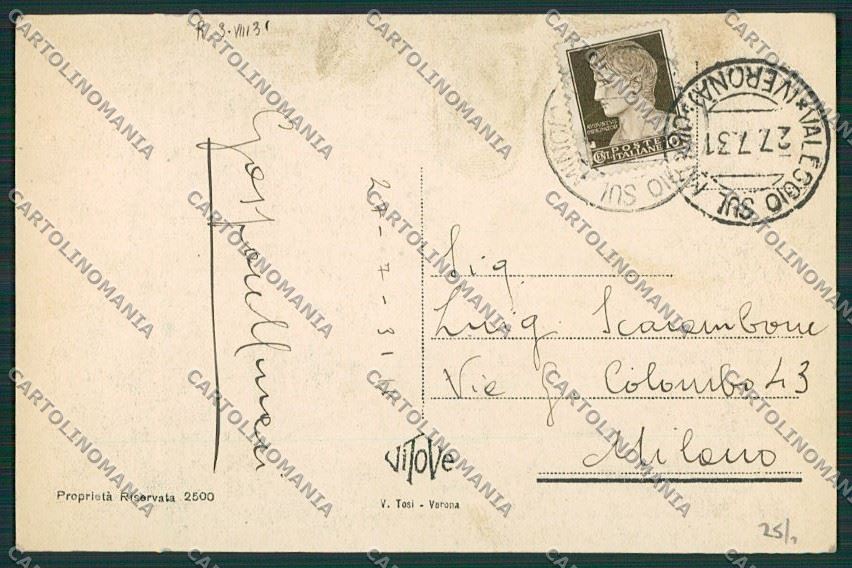 Verona Borghetto di Valeggio MACCHIE cartolina ZC3707 – retro