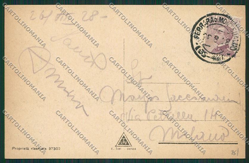 Verona Ferrara di Monte Baldo cartolina ZC3712 – retro