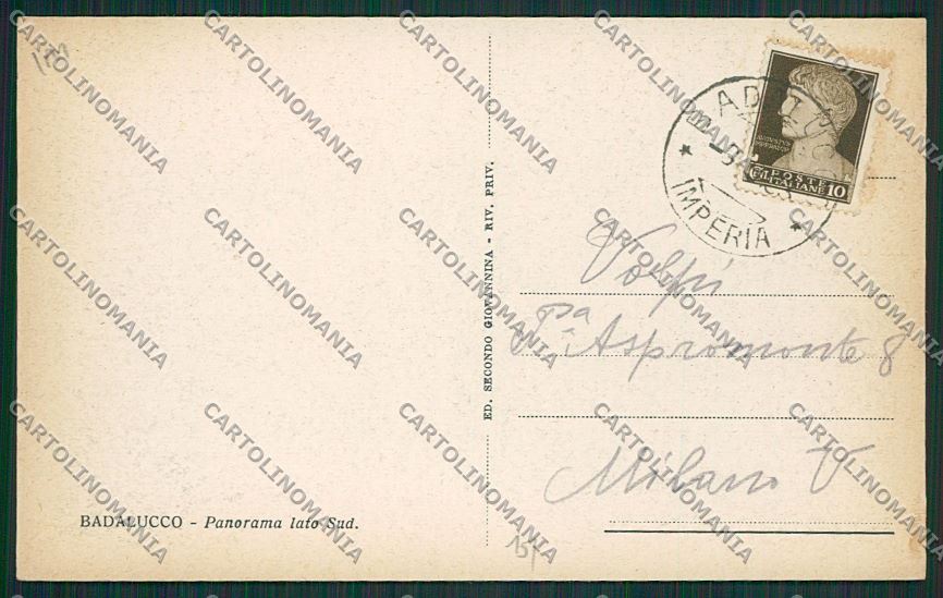 Imperia Badalucco cartolina ZC3778 – retro