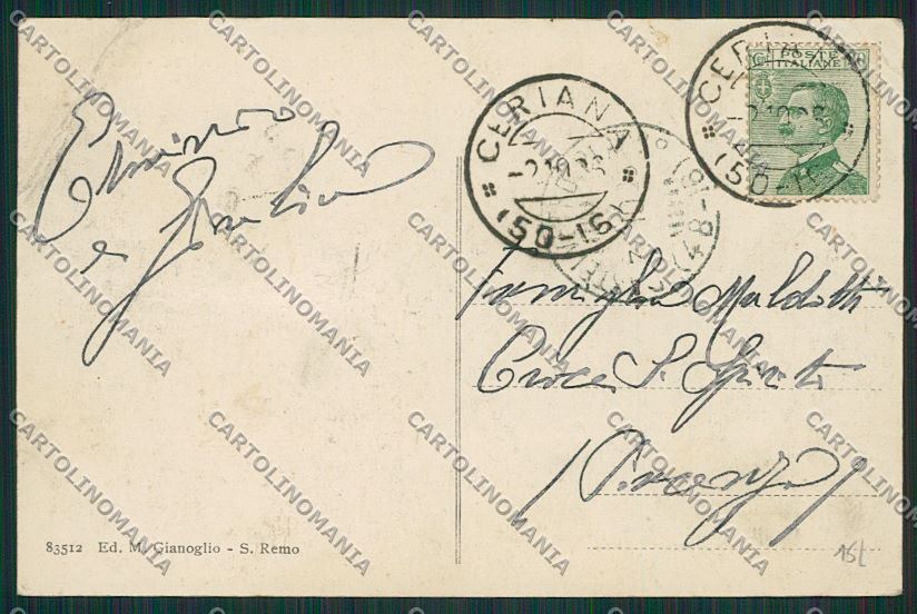 Imperia Ceriana cartolina ZC3785 – retro