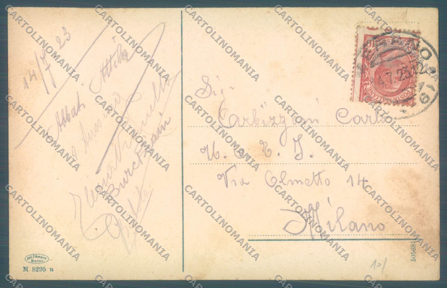 Bolzano Renon Piramidi di Terra ABRASA cartolina ZC3852 – retro