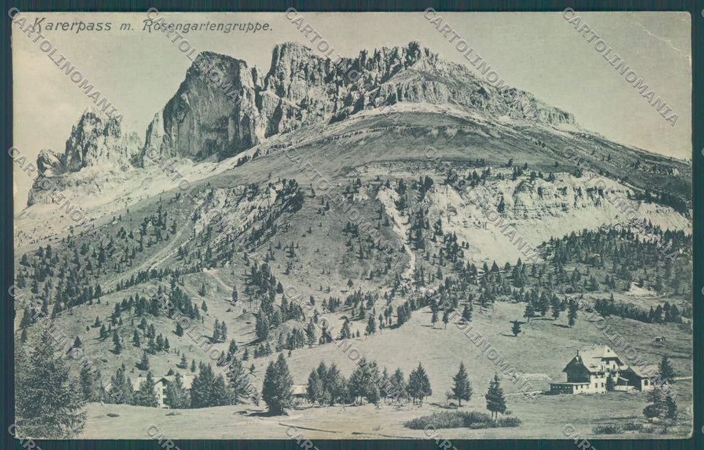 Trento Passo di Costalunga Gruppo Catinaccio cartolina ZC3866 – fronte