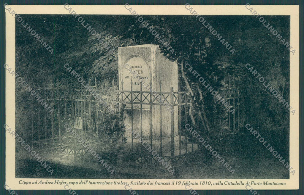 Mantova Cittadella di Cippo Andrea Hofer Foto cartolina ZC3876 – fronte