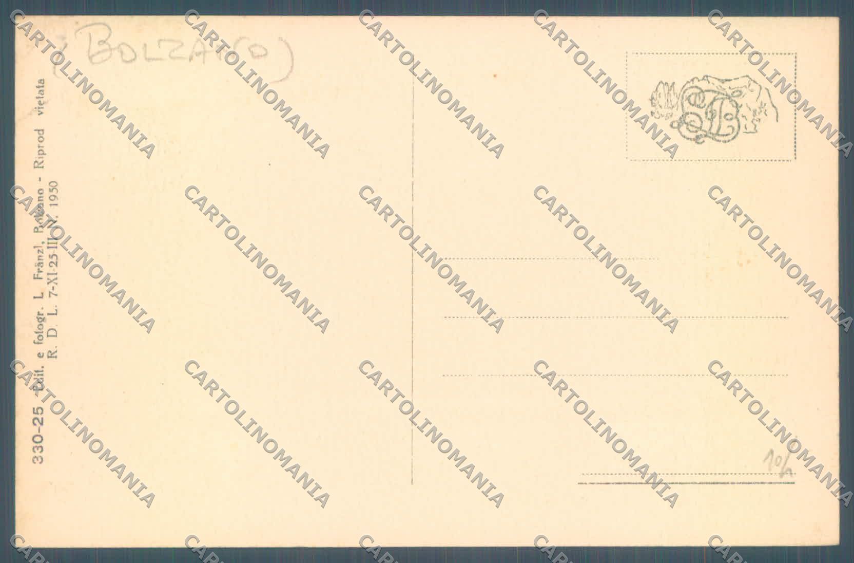 Bolzano Bressanone EoresOsteria San Giorgio cartolina ZC3931 – retro
