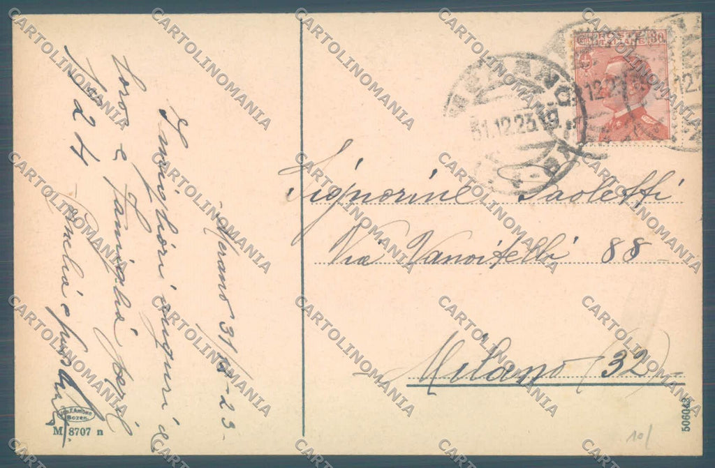 Bolzano Merano Castel Tirolo ABRASA cartolina ZC3960 – retro