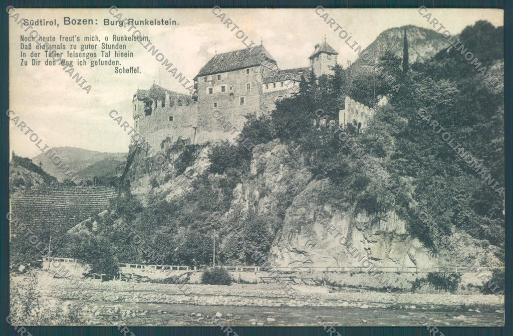 Bolzano Castel Roncolo Scheffel cartolina ZC3971 – fronte