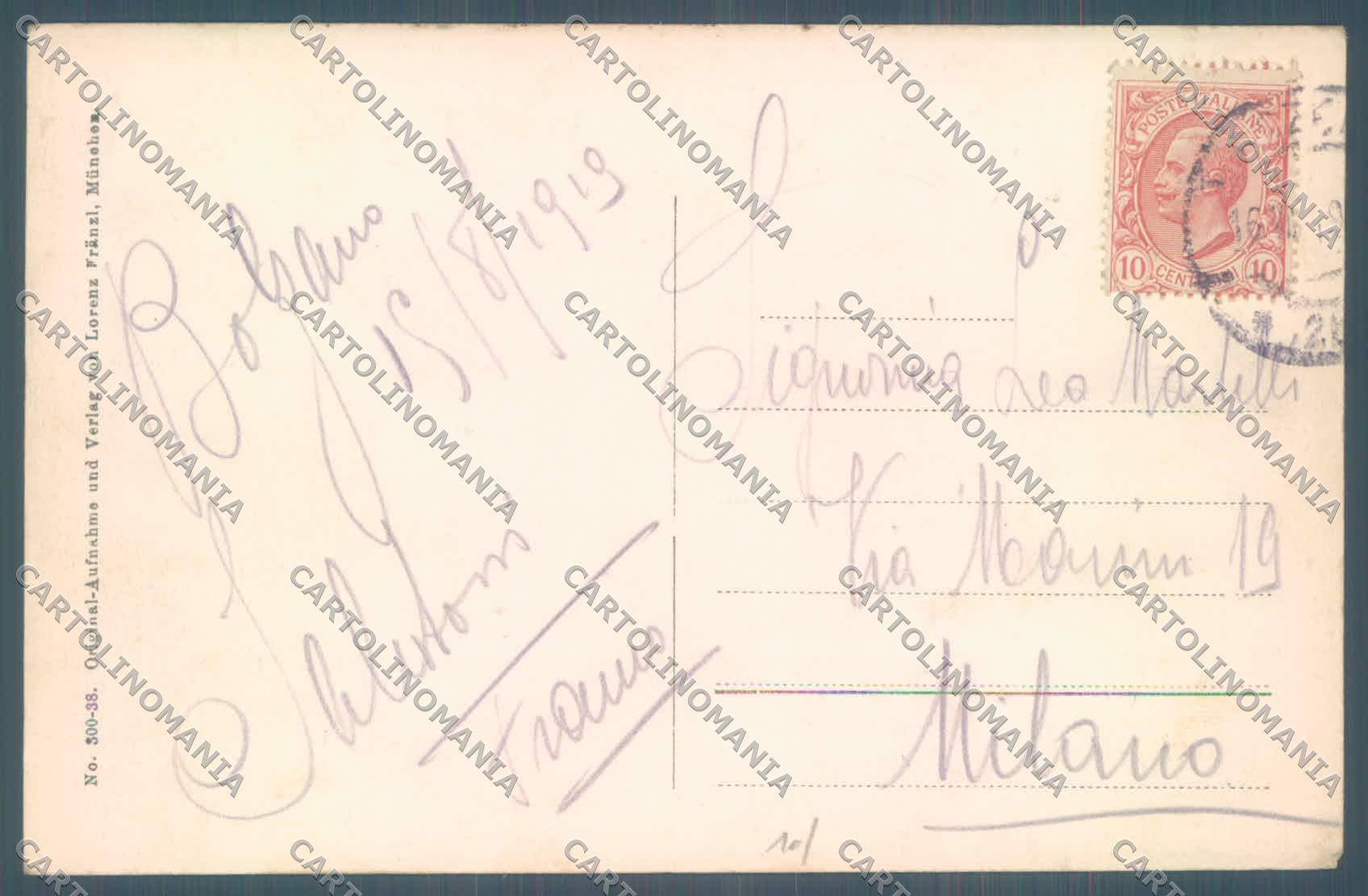 Bolzano Castel Roncolo Scheffel cartolina ZC3971 – retro