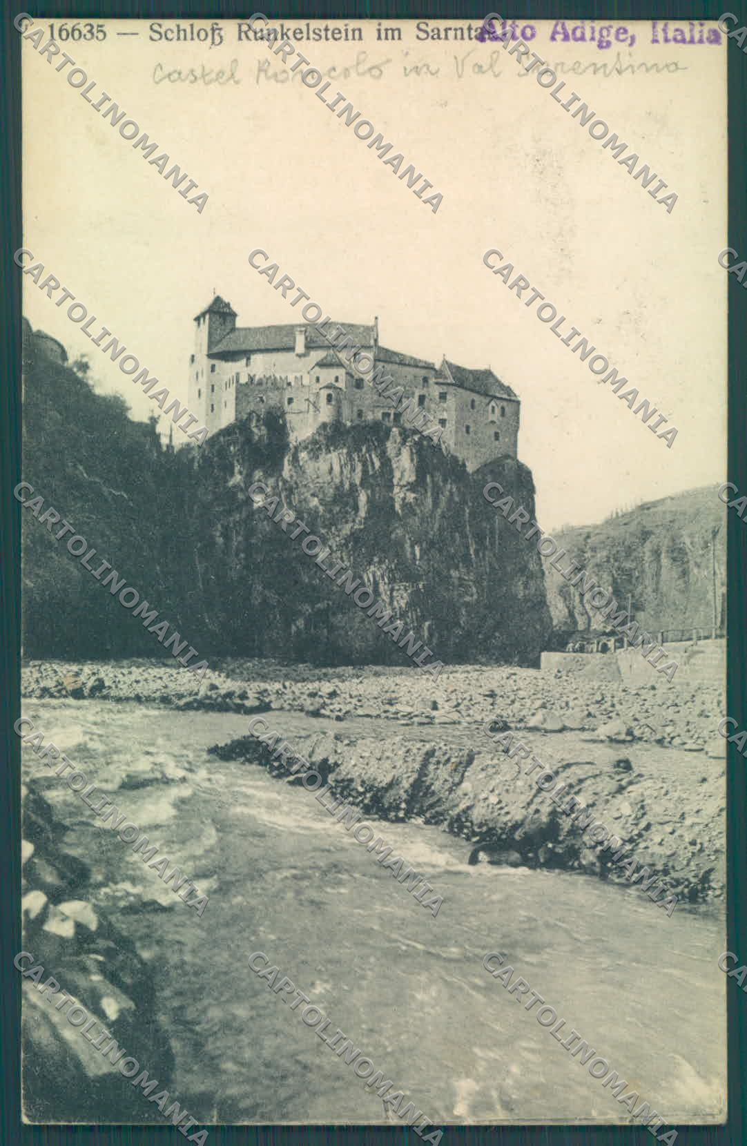 Bolzano Castel Roncolo Val Sarentino cartolina ZC3973 – fronte