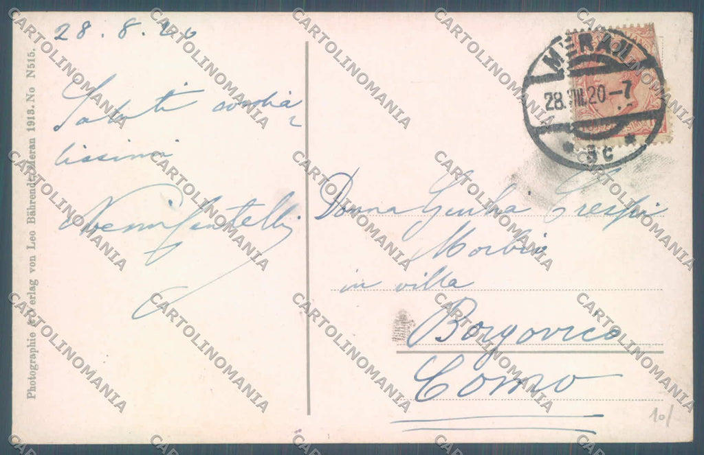 Bolzano Merano Castel Planta Foto cartolina ZC3978 – retro