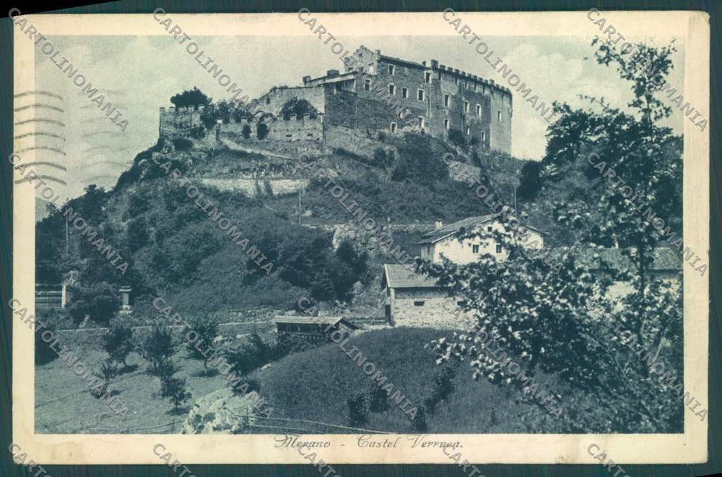 Bolzano Merano Castel Verruca PIEGHINE cartolina ZC3981 – fronte