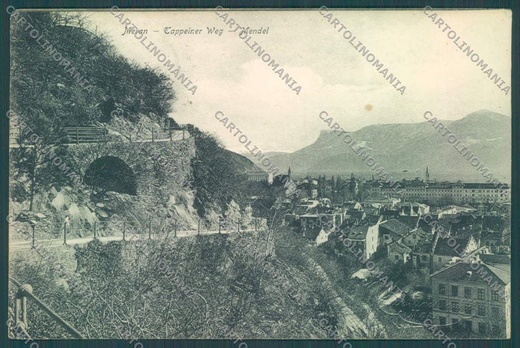 Bolzano Merano Tappeiner Weg Mendel ANGOLINI SCOLLATI cartolina ZC3990 – fronte