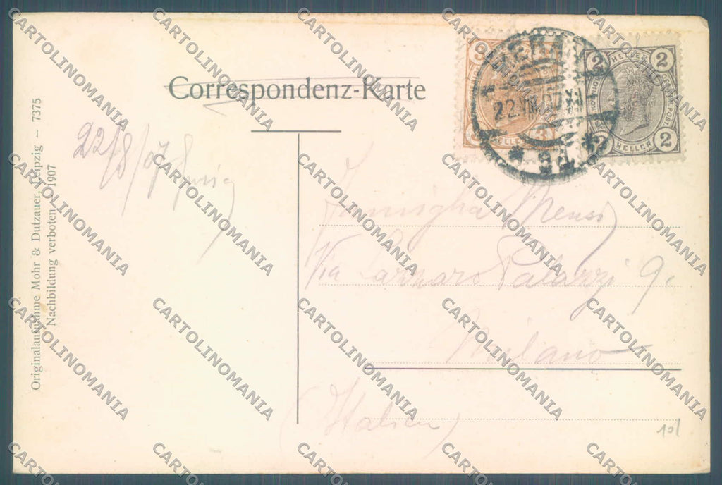 Bolzano Merano Tappeiner Weg Mendel ANGOLINI SCOLLATI cartolina ZC3990 – retro