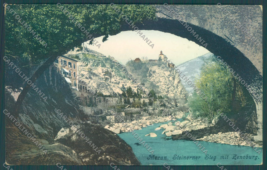 Bolzano Merano Steinerner Steg Zenoburg Foto cartolina ZC3991 – fronte