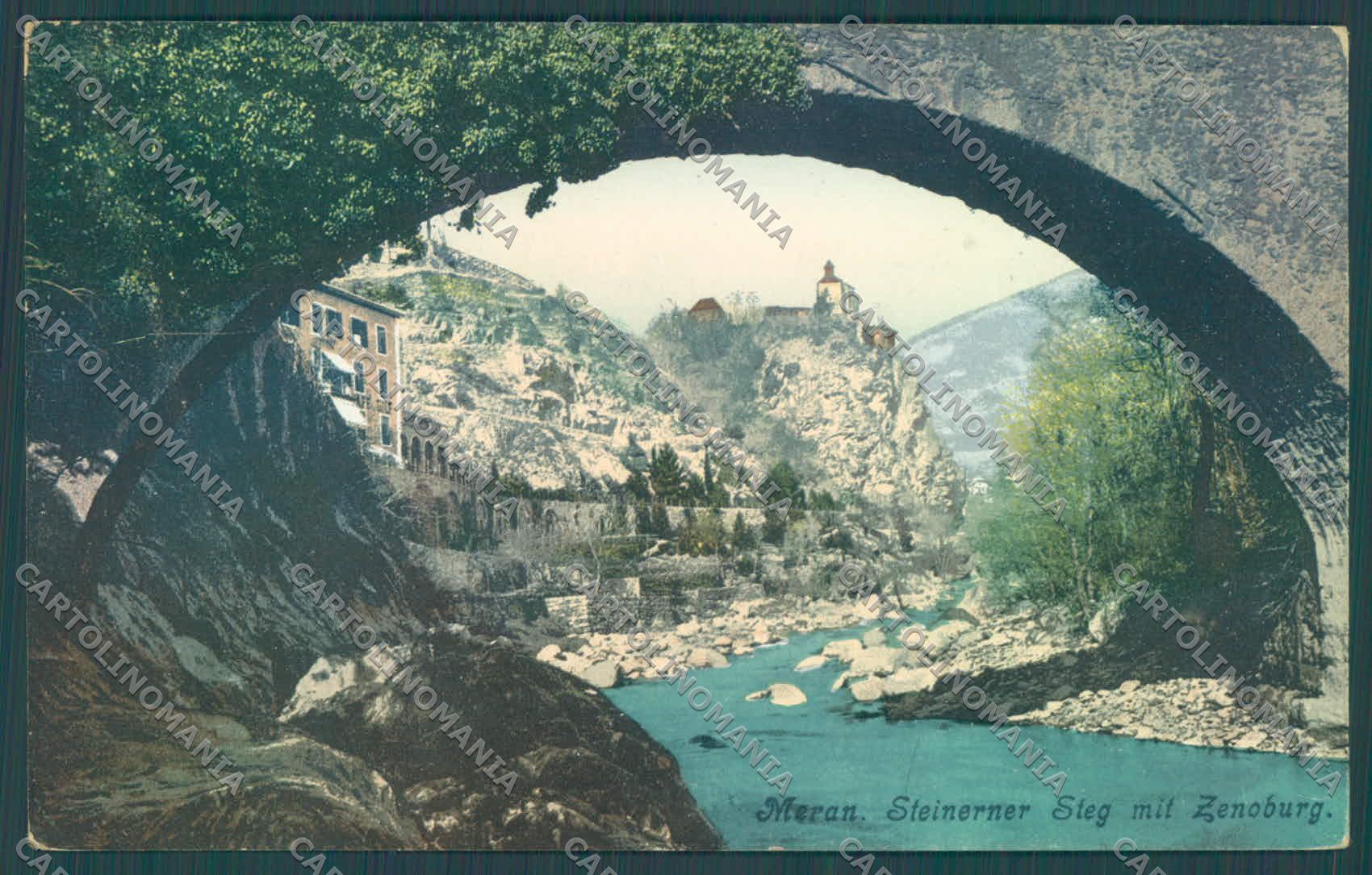 Bolzano Merano Steinerner Steg Zenoburg Foto cartolina ZC3991 – fronte