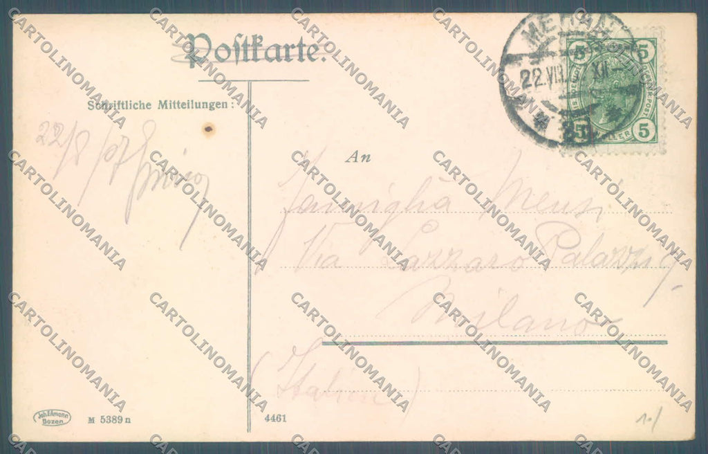 Bolzano Merano Steinerner Steg Zenoburg Foto cartolina ZC3991 – retro