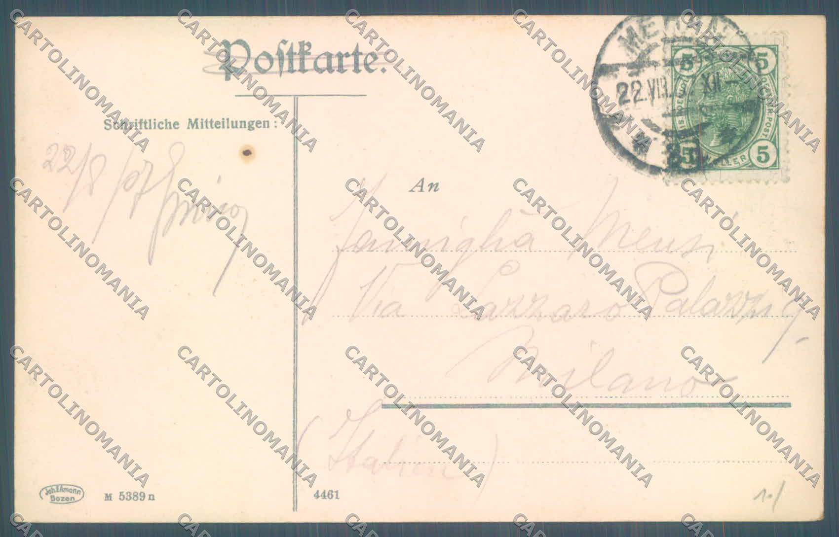 Bolzano Merano Steinerner Steg Zenoburg Foto cartolina ZC3991 – retro
