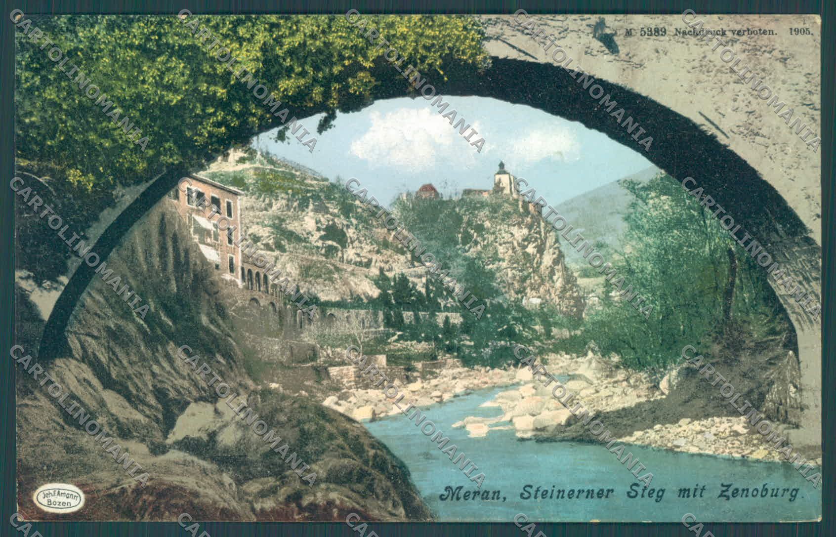 Bolzano Merano Steinerner Steg Zenoburg Foto cartolina ZC3993 – fronte