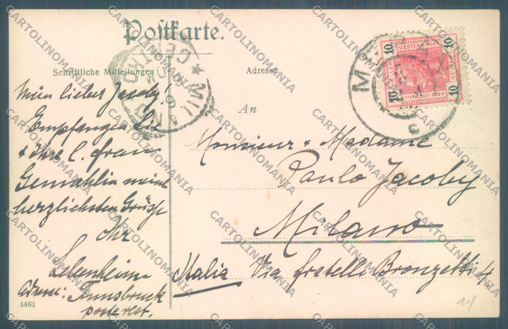 Bolzano Merano Steinerner Steg Zenoburg Foto cartolina ZC3993 – retro