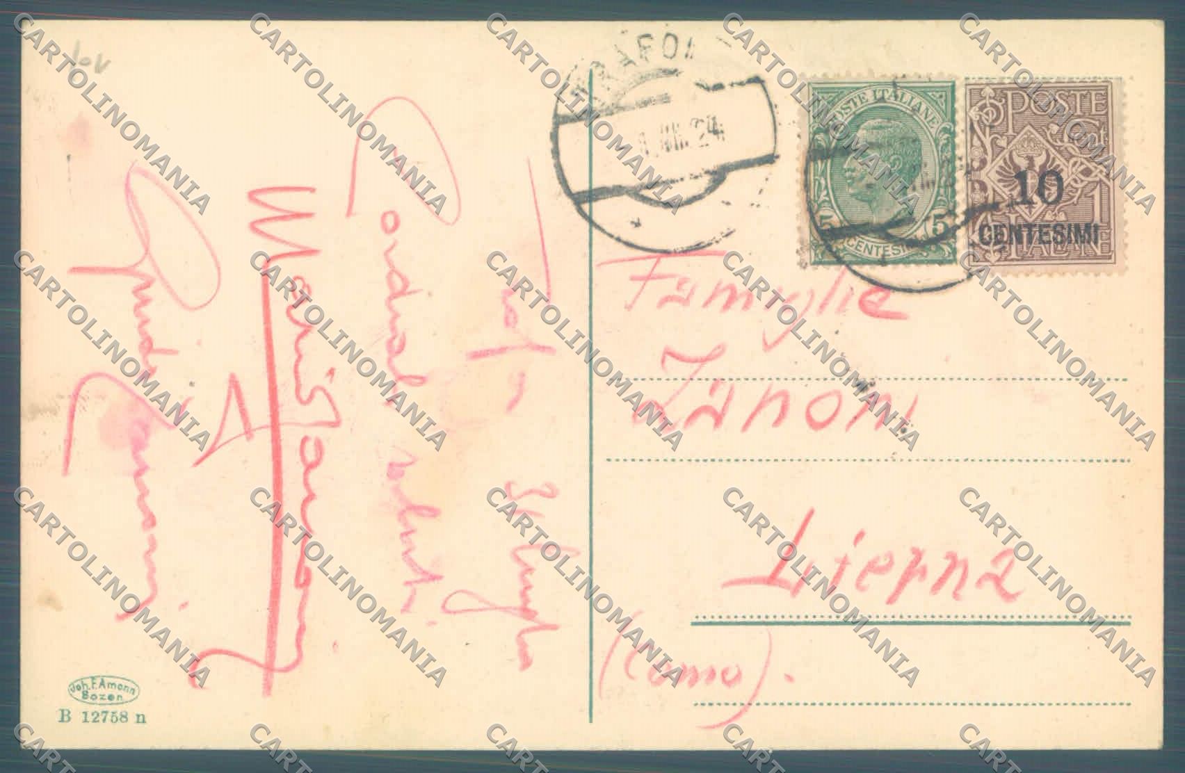Bolzano Stelvio Trafoi Hotel di Foto cartolina ZC4017 – retro