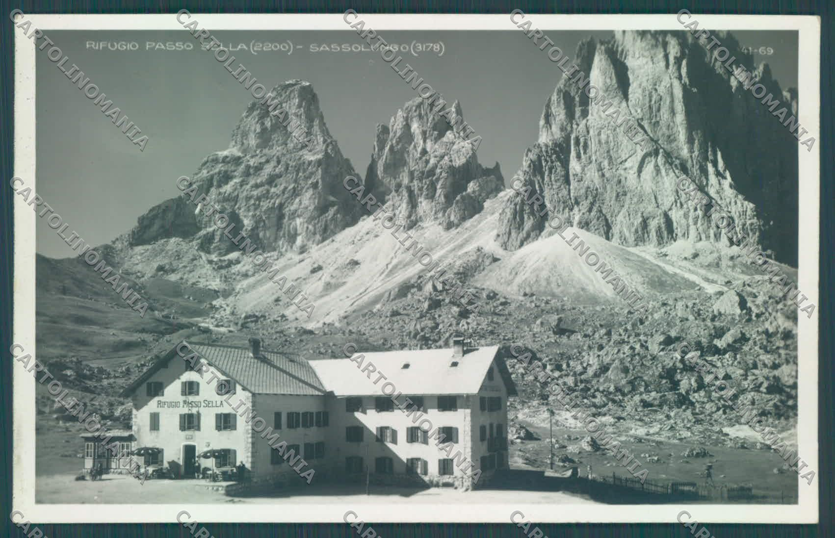 Bolzano Selva Val Gardena Rifugio Passo Sella Sassolungo Foto cartolina ZC4026 – fronte