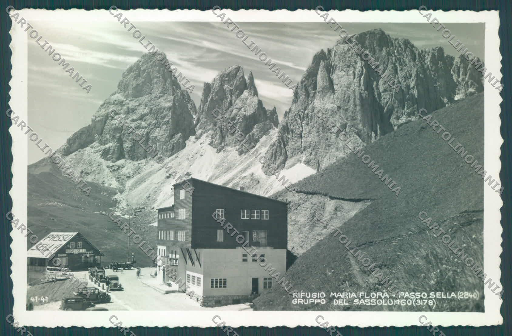 Bolzano Selva Val Gardena Rifugio Maria Flora Passo Sella Foto cartolina ZC4030 – fronte