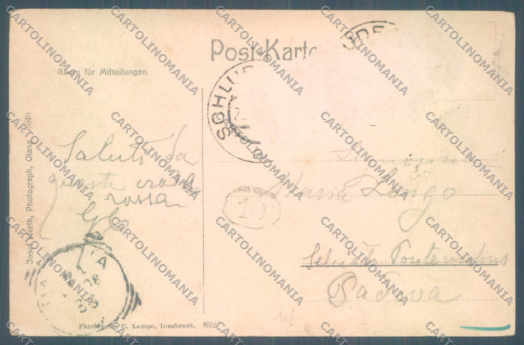 Bolzano Dobbiaco Carbonin Croda Rossa Pascolo ABRASAcartolina ZC4050 – retro