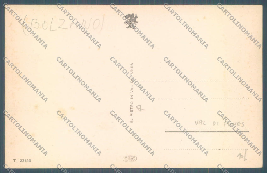 Bolzano Funes Val di cartolina ZC4055 – retro