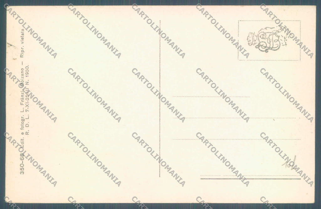 Bolzano Col Fosco Nevicata cartolina ZC4057 – retro