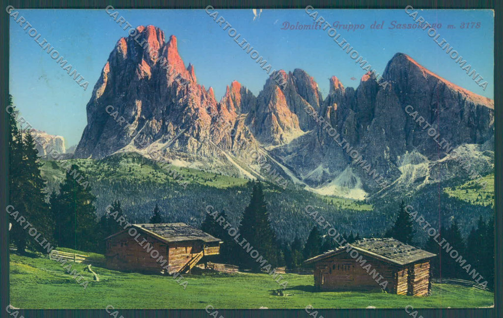Bolzano Gruppo Sassolungo STRAPPINO cartolina ZC4058 – fronte